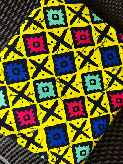 African Fabric - Yellow Ankara Fabric - African Print Fabric - African Clothing Fabric - Dressmaking Fabric - Ankara