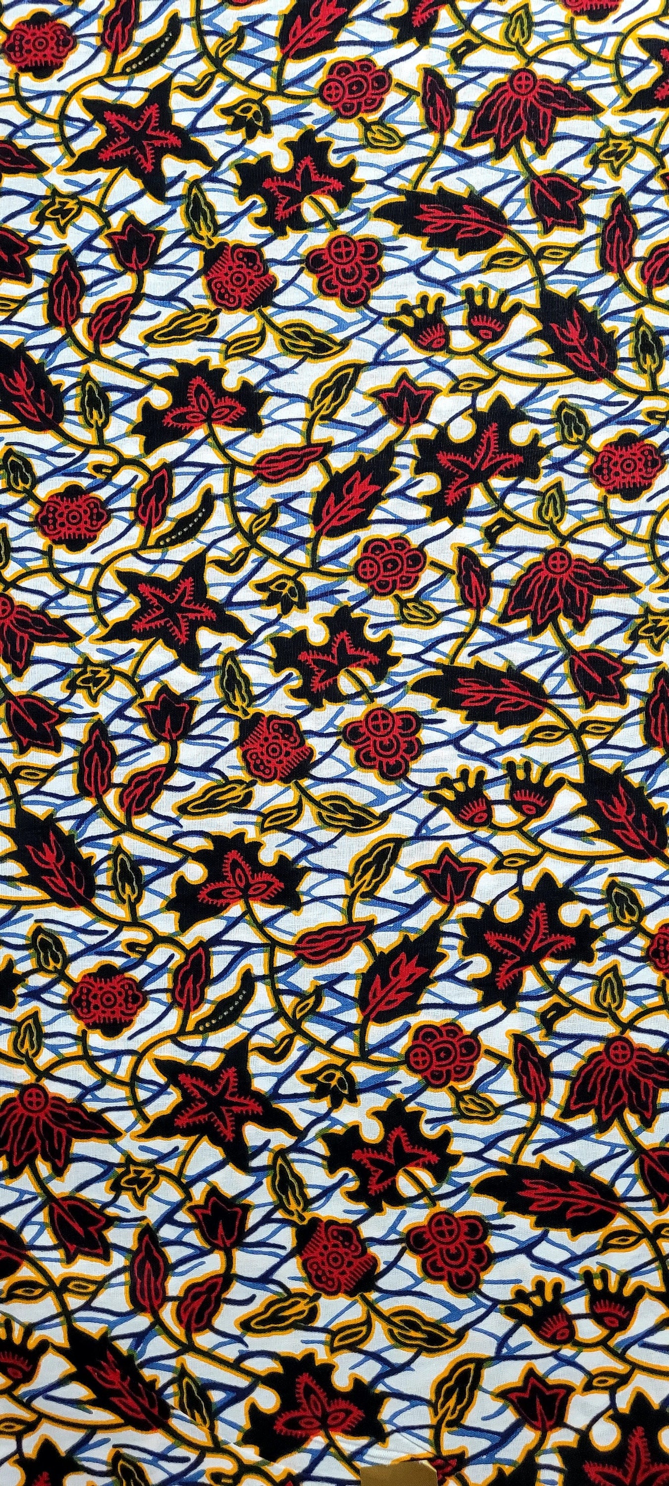African Fabric - Ankara - African Print Fabric - African Quilts - African Style - Multicolor Fabric - White African print - Wholesale fabric