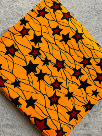 African Fabric - Ankara - African Print Fabric - Ankara Print - African Style - Yellow African print - Multicolor Fabric - Wholesale Fabric