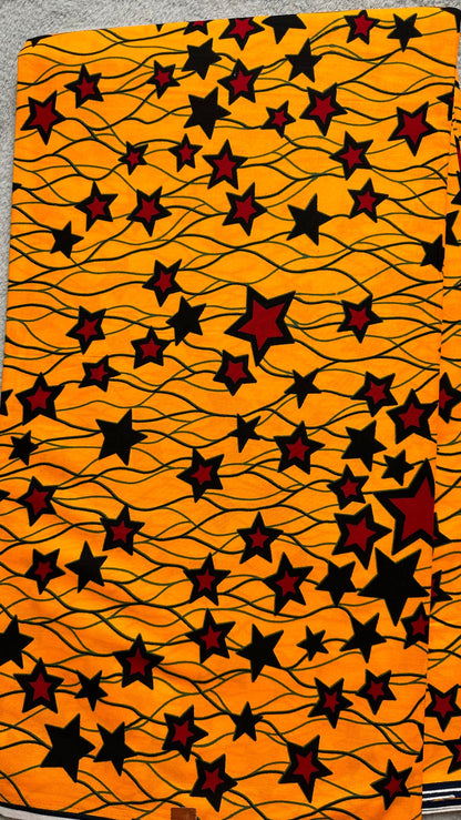 African Fabric - Ankara - African Print Fabric - Ankara Print - African Style - Yellow African print - Multicolor Fabric - Wholesale Fabric