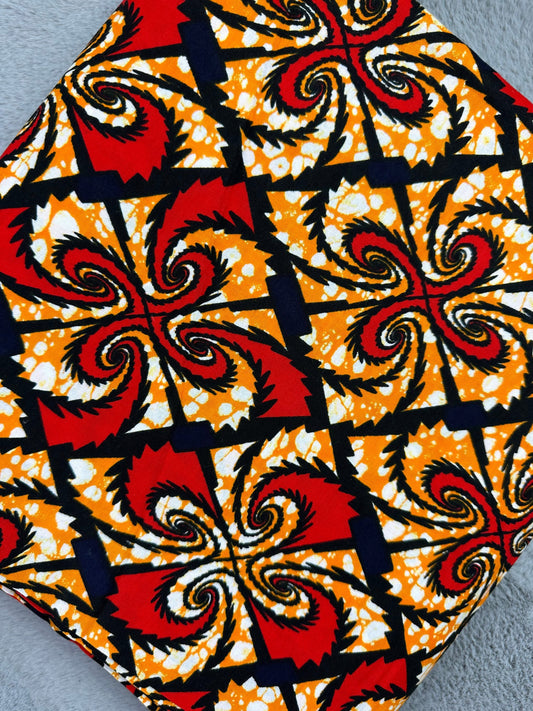 African Fabric - Red Ankara - African Print Fabric - Ankara Print - African Clothing - African Quilts - African cotton print