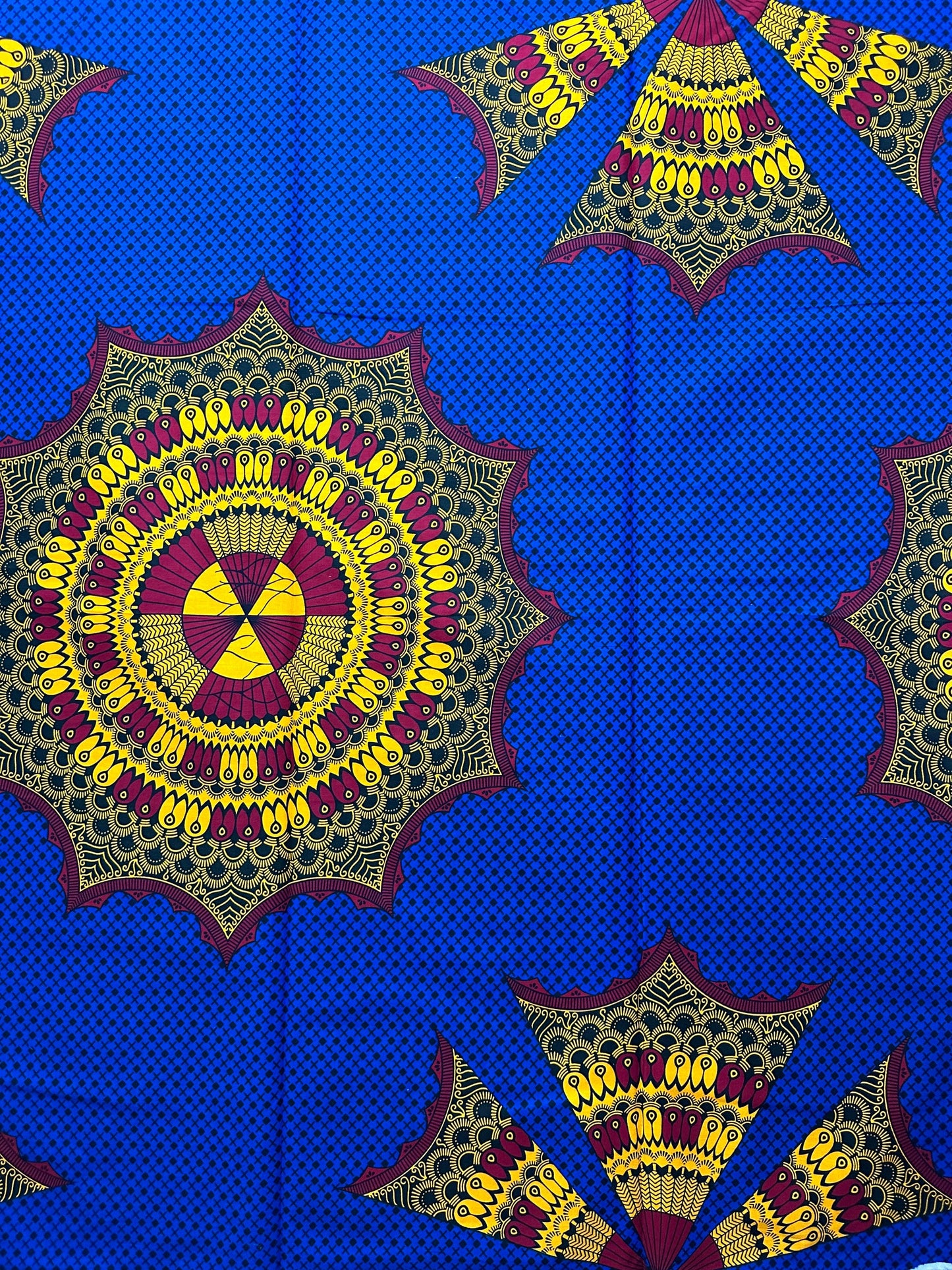African Fabric - Ankara - African Print Fabric - Ankara Print - African Clothing - African Quilts - Blue African print - Multicolor Fabric