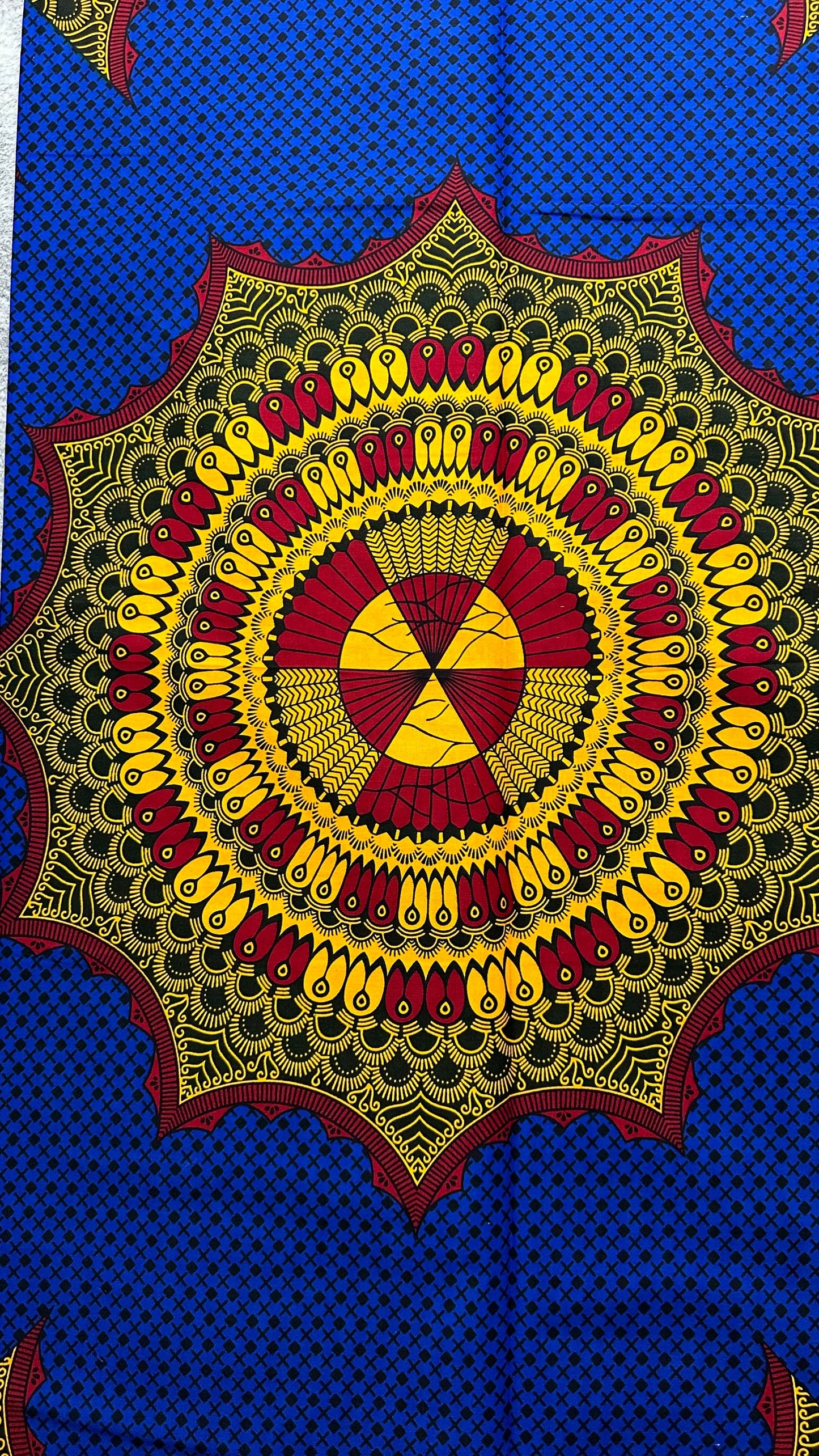 African Fabric - Ankara - African Print Fabric - Ankara Print - African Clothing - African Quilts - Blue African print - Multicolor Fabric