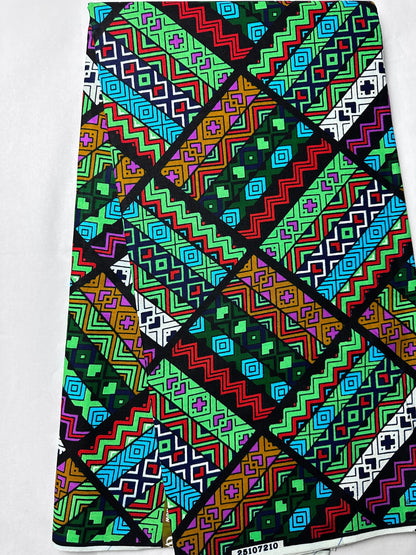 African Fabric - Ankara - African Clothing - Craft African fabric - Green Fabric - African Print - Cotton Fabric