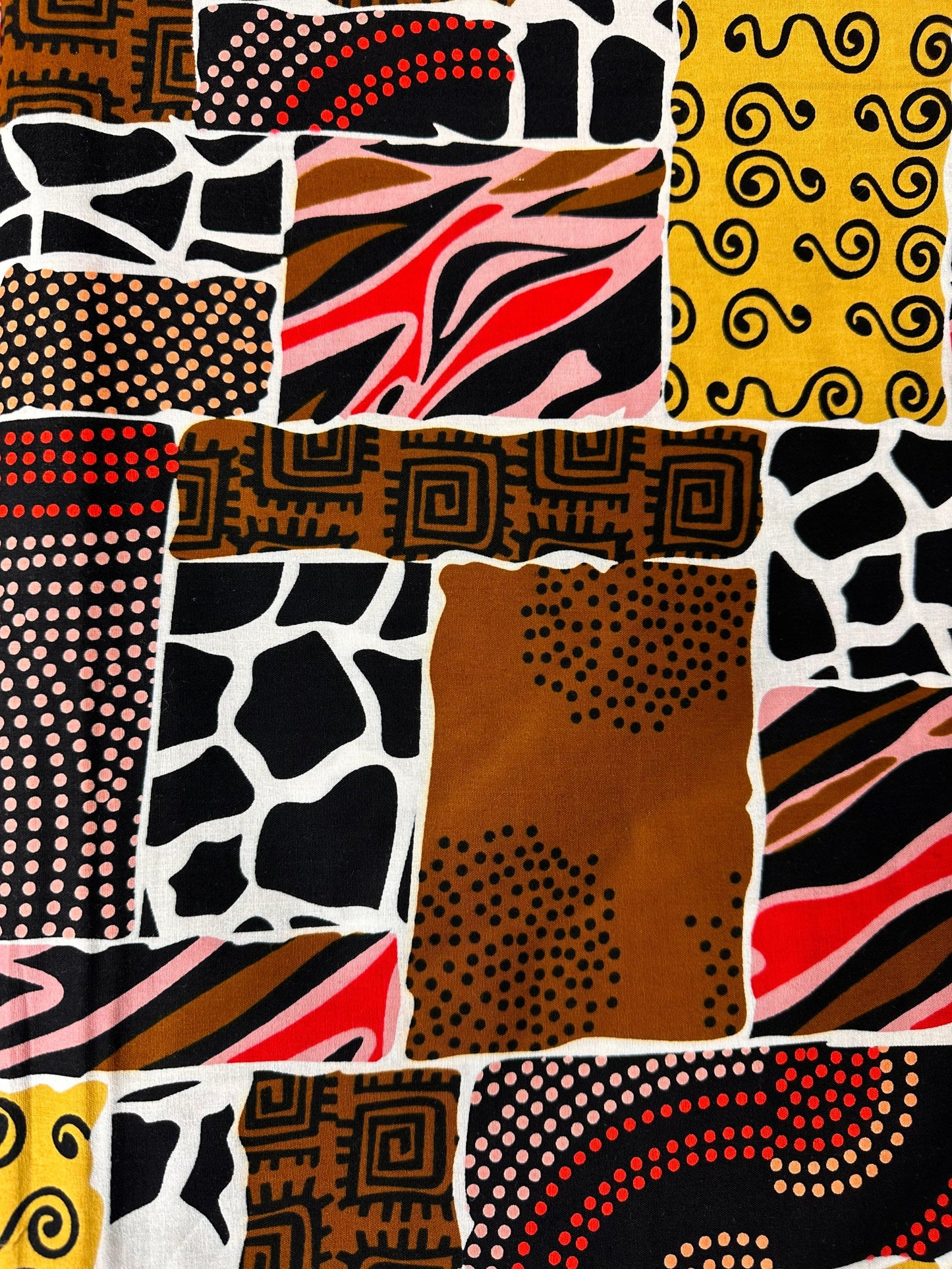 African Fabric - Ankara - African Print Fabric - African Clothing Fabric - Dressmaking Fabric - Brown African Print fabric