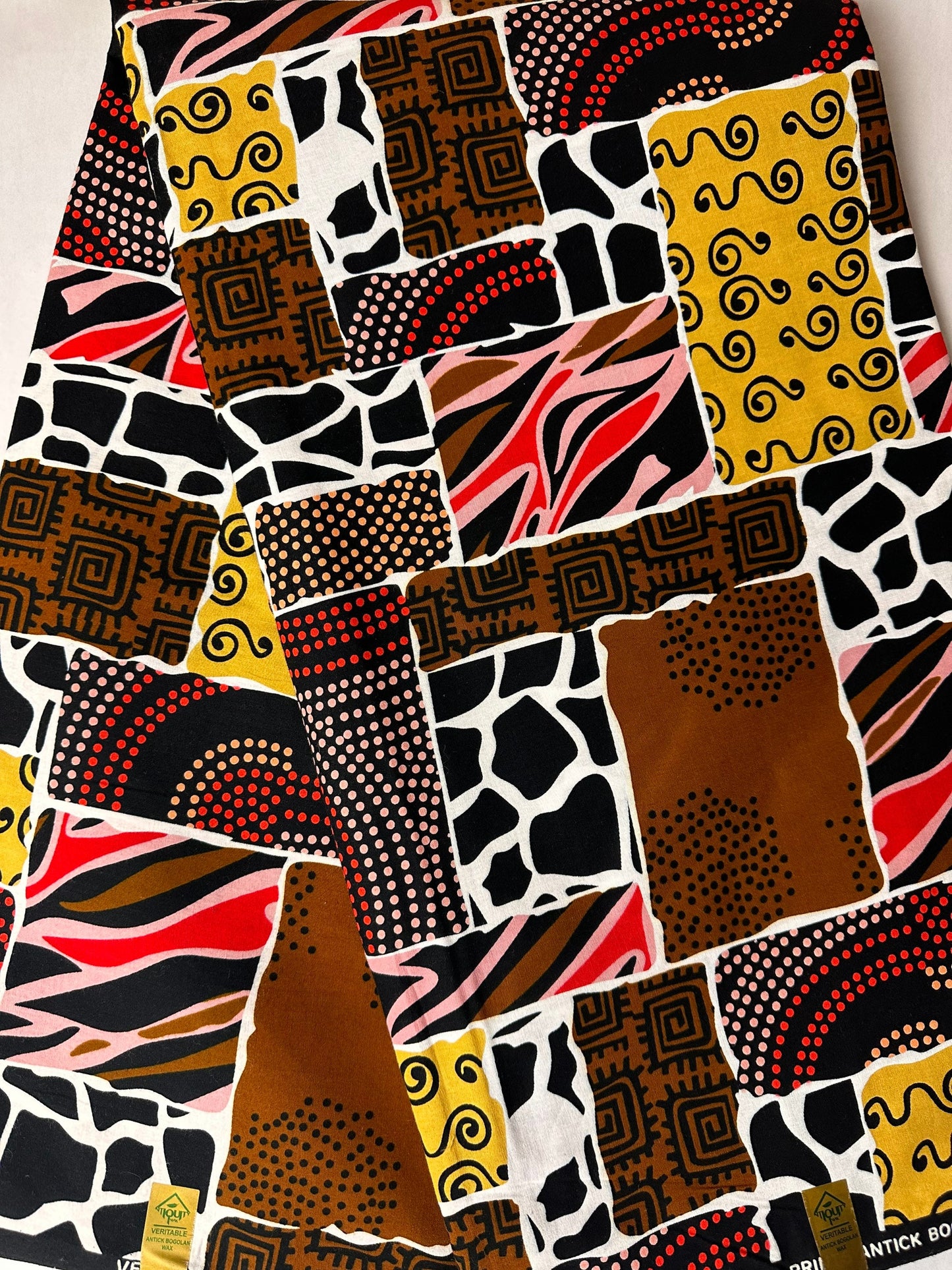African Fabric - Ankara - African Print Fabric - African Clothing Fabric - Dressmaking Fabric - Brown African Print fabric