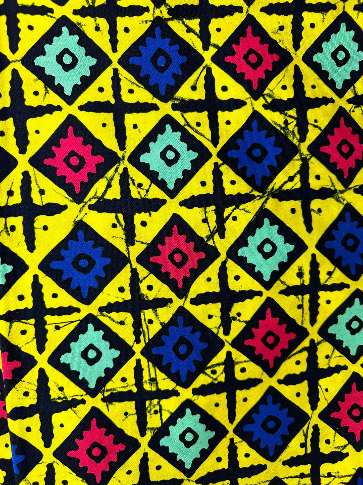 African Fabric - Yellow Ankara Fabric - African Print Fabric - African Clothing Fabric - Dressmaking Fabric - Ankara