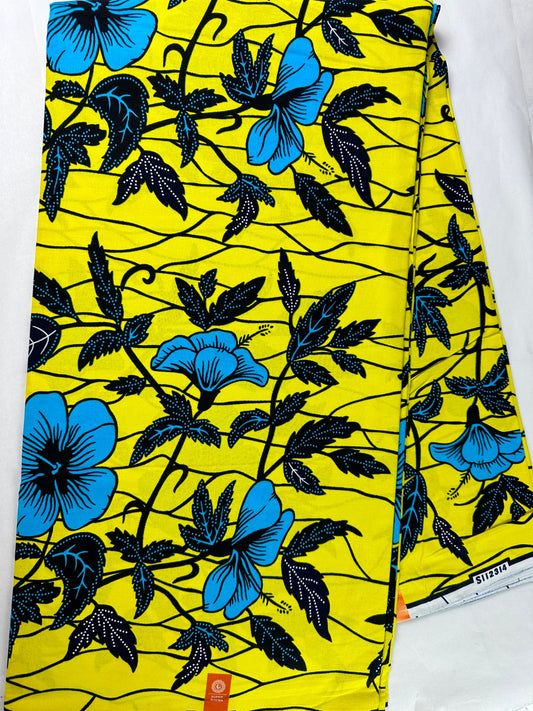 African Fabric - Ankara - African Clothing - Craft African fabric - Yellow African Print - African Fashion