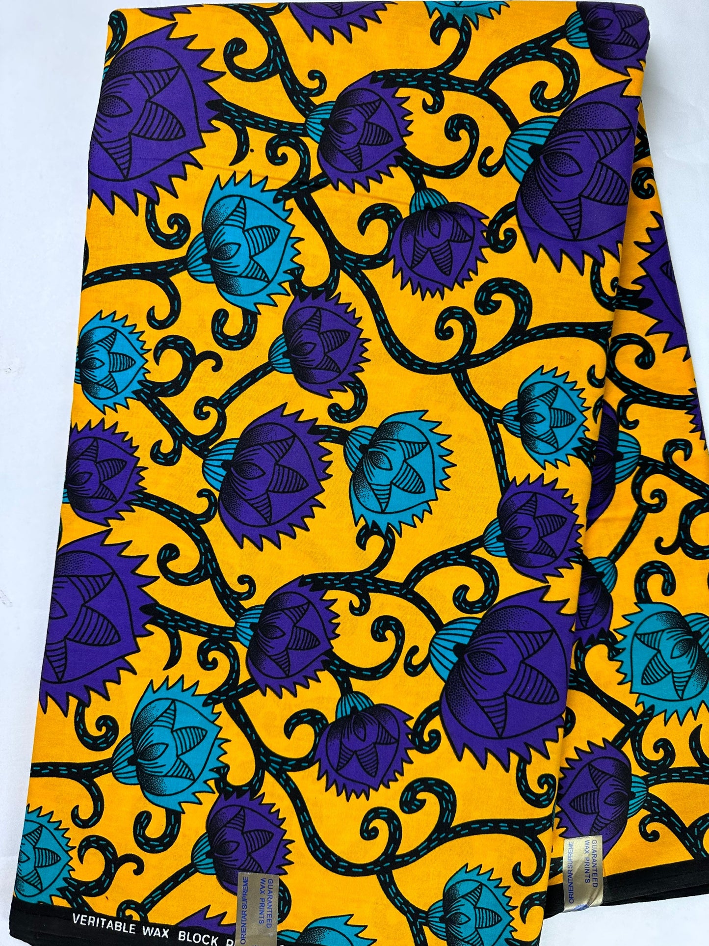 African Fabric - Ankara - African Clothing - Craft African fabric - Yellow African Print - African Style