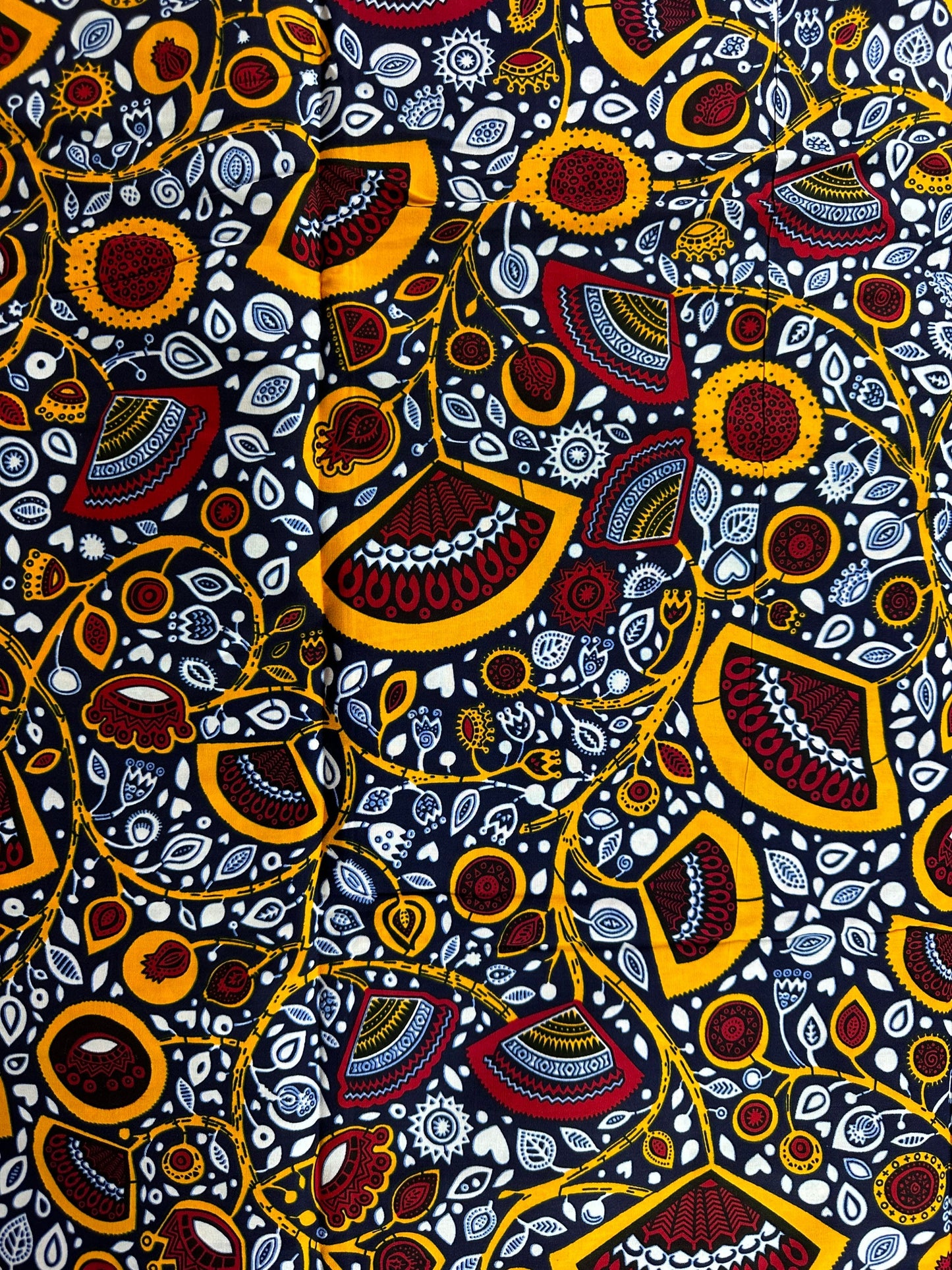 African Fabric - Orange Ankara - African Print Fabric - African Clothing Fabric - Dressmaking Fabric - African Quilts - Ankara cotton print