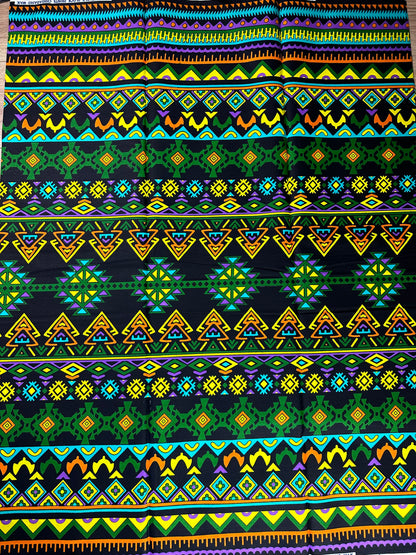 African Fabric - Ankara - African Clothing - Craft African fabric - Green African Print Fabric - African Print - Wholesale/ Yard