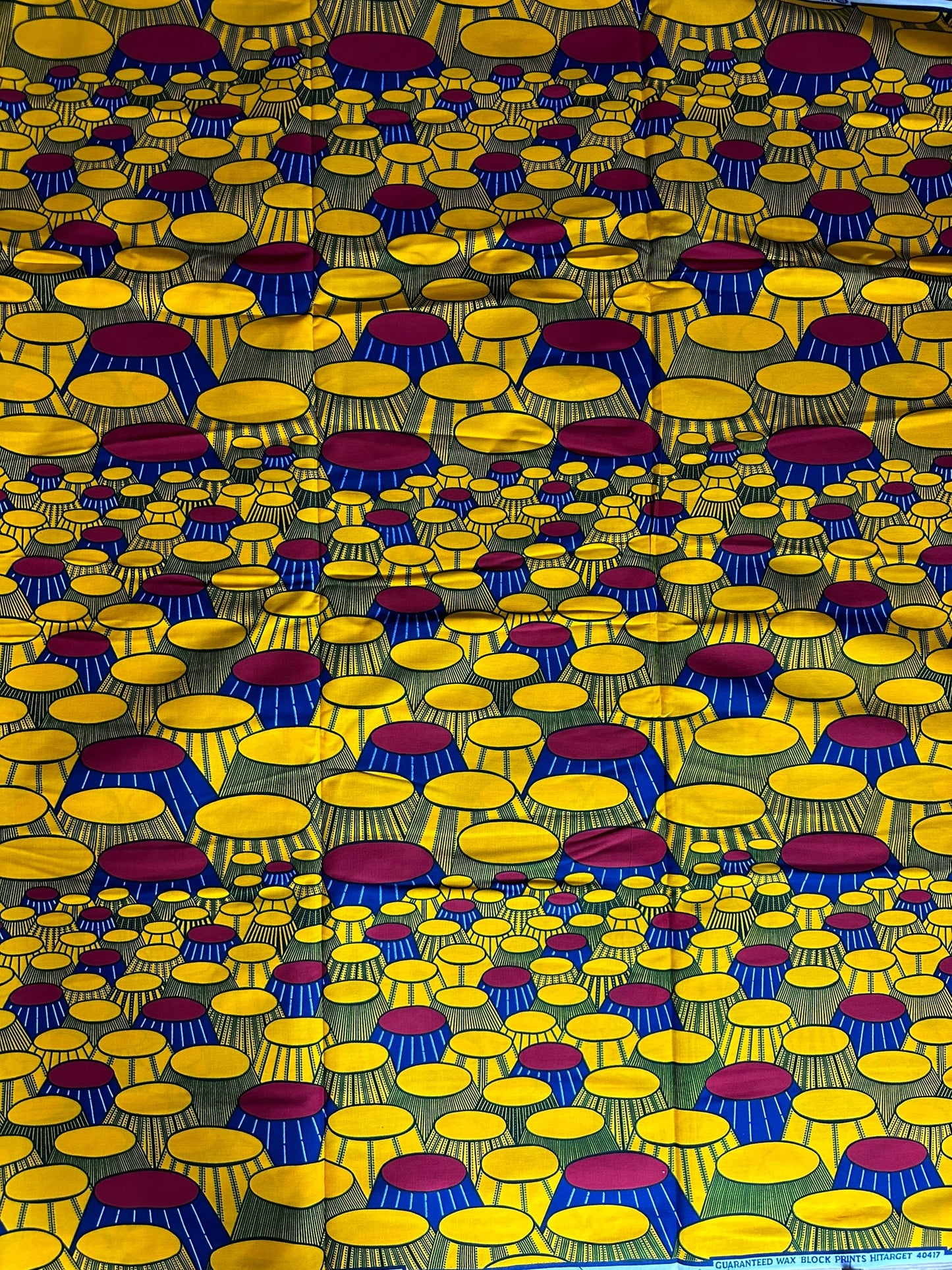 African Fabric - Yellow Ankara Print Fabric - African Clothing - Craft African fabric - Cotton African Fabric - Ankara Print - African Style