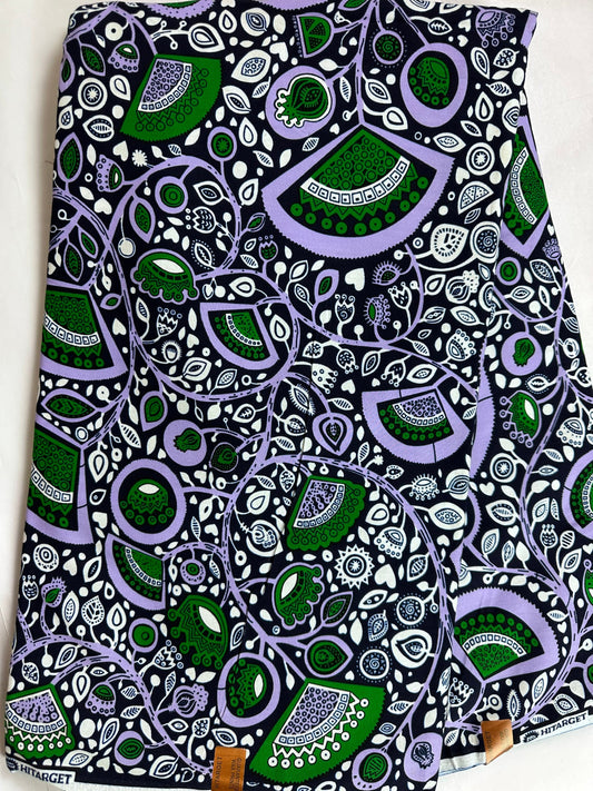 African Fabric - Purple Ankara - African Clothing - Craft African fabric - Cotton African Fabric - Ankara Print - African Style