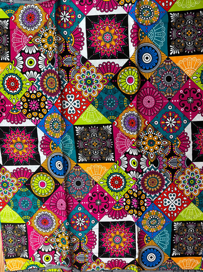 African Fabric - Ankara - African Clothing - Craft African fabric - Cotton African Fabric - Ankara Print - Pink African Print Fabric