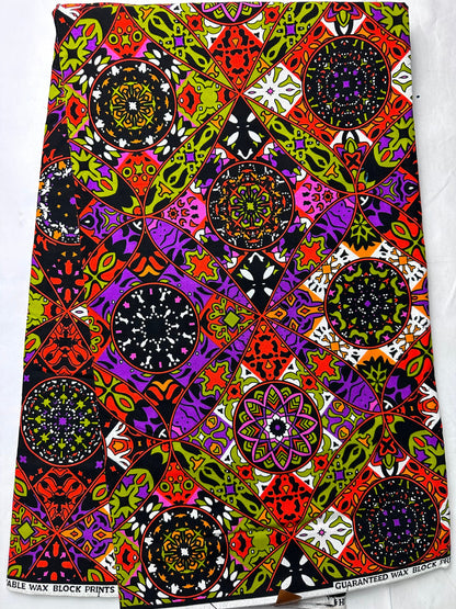 African Fabric - Ankara - African Print Fabric - African Clothing Fabric - Dressmaking Fabric - Pink African Print Fabric