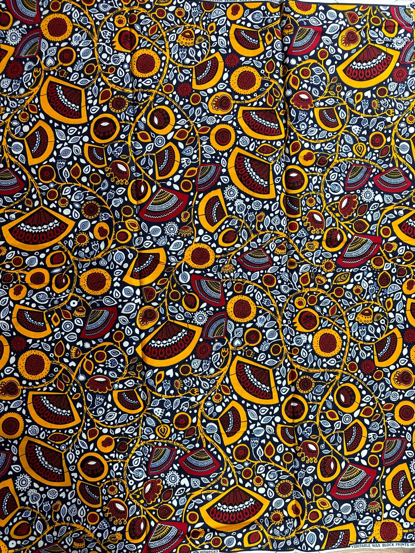 African Fabric - Orange Ankara - African Print Fabric - African Clothing Fabric - Dressmaking Fabric - African Quilts - Ankara cotton print