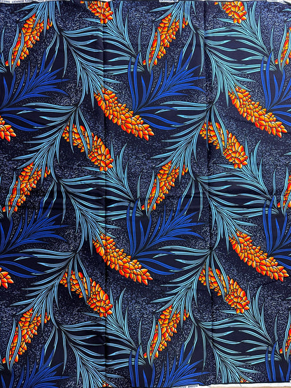 African Fabric - Ankara - African Clothing - Craft African fabric - Cotton African Fabric - Blue Ankara Print Fabric - African Style