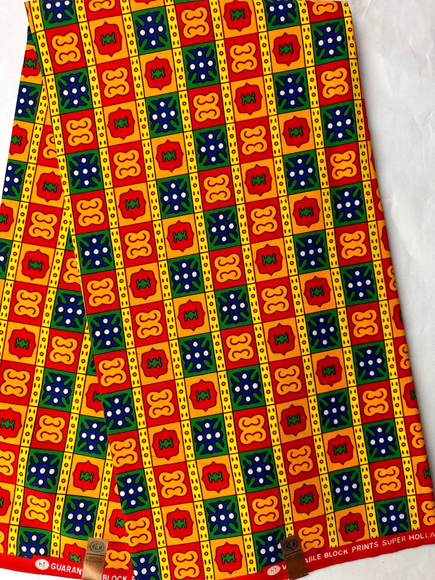 African Fabric - Ankara - Orange Africa Print Fabric- African African Clothing - Craft African fabric - Ankara Print