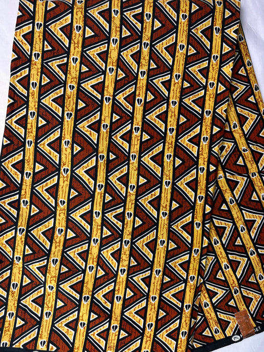 African Fabric - Ankara - African Clothing - Craft African fabric - Yellow African Print Fabric - African Print