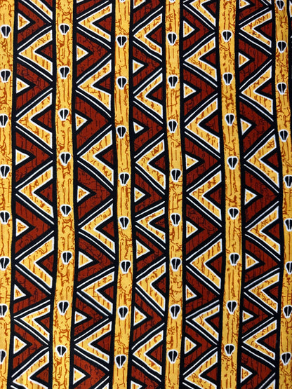 African Fabric - Ankara - African Clothing - Craft African fabric - Yellow African Print Fabric - African Print