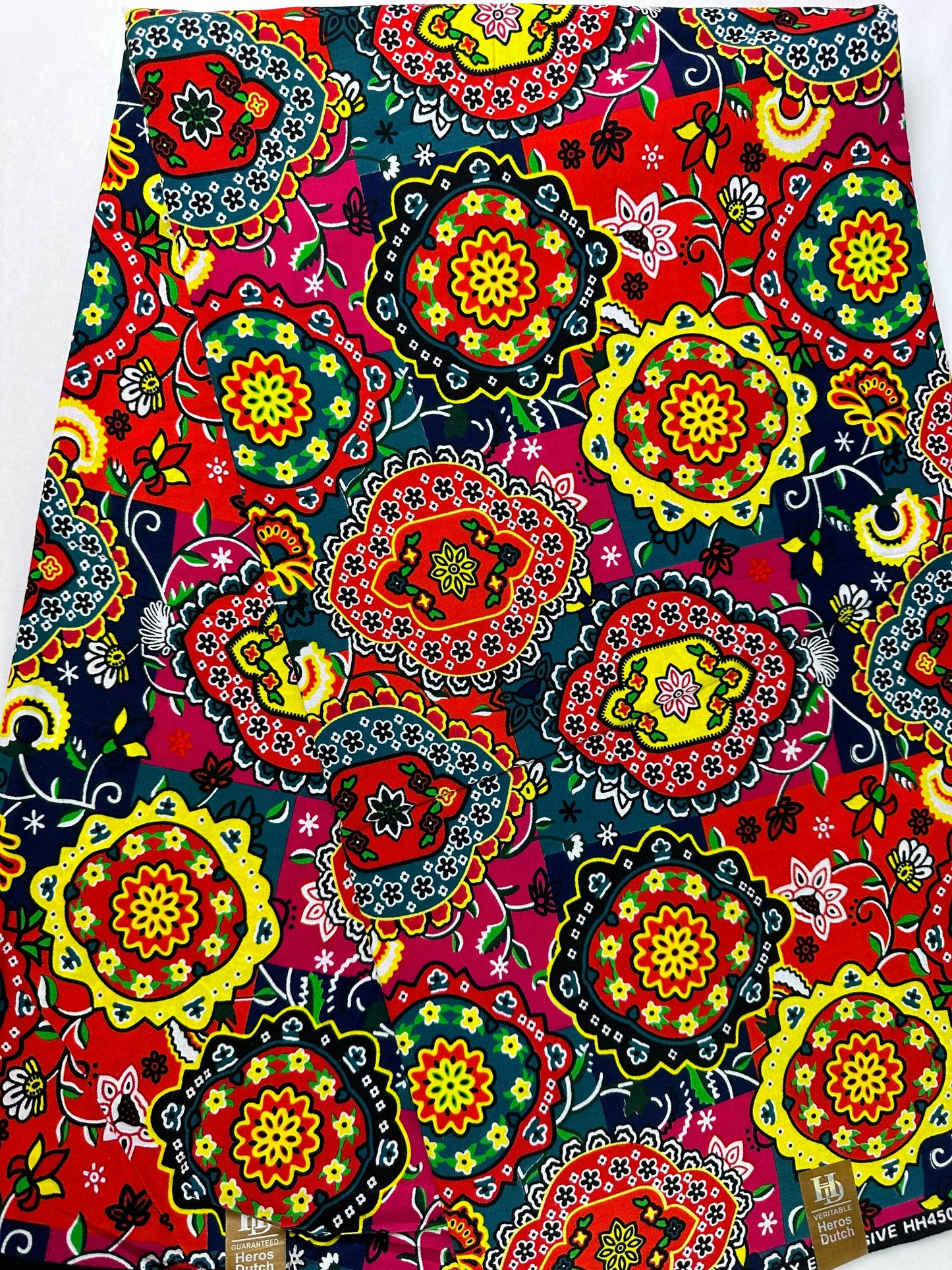 African Fabric - Ankara - African Clothing - Craft African fabric - Cotton African Fabric - Red Ankara Print - African Style