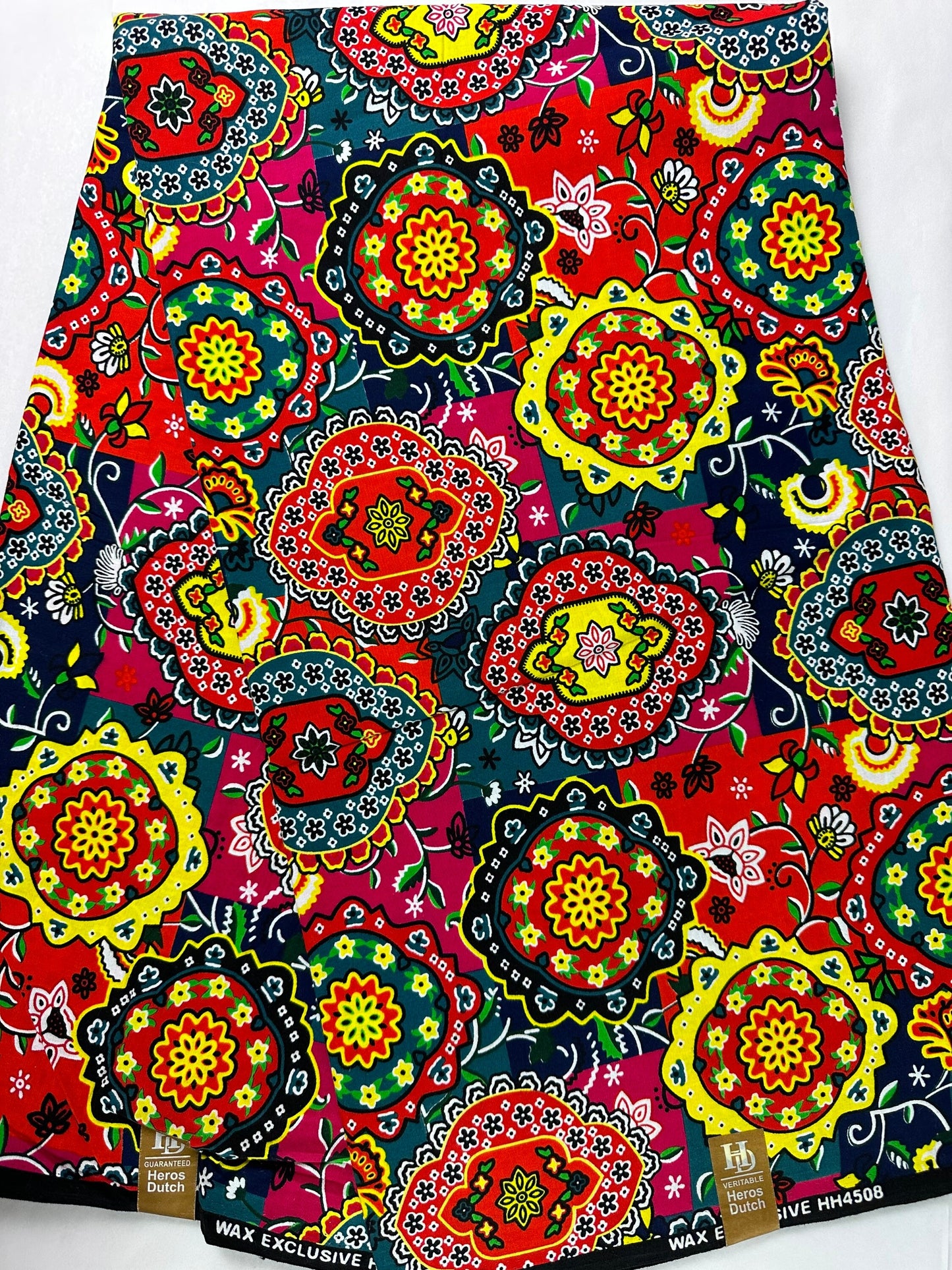 African Fabric - Ankara - African Clothing - Craft African fabric - Cotton African Fabric - Red Ankara Print - African Style