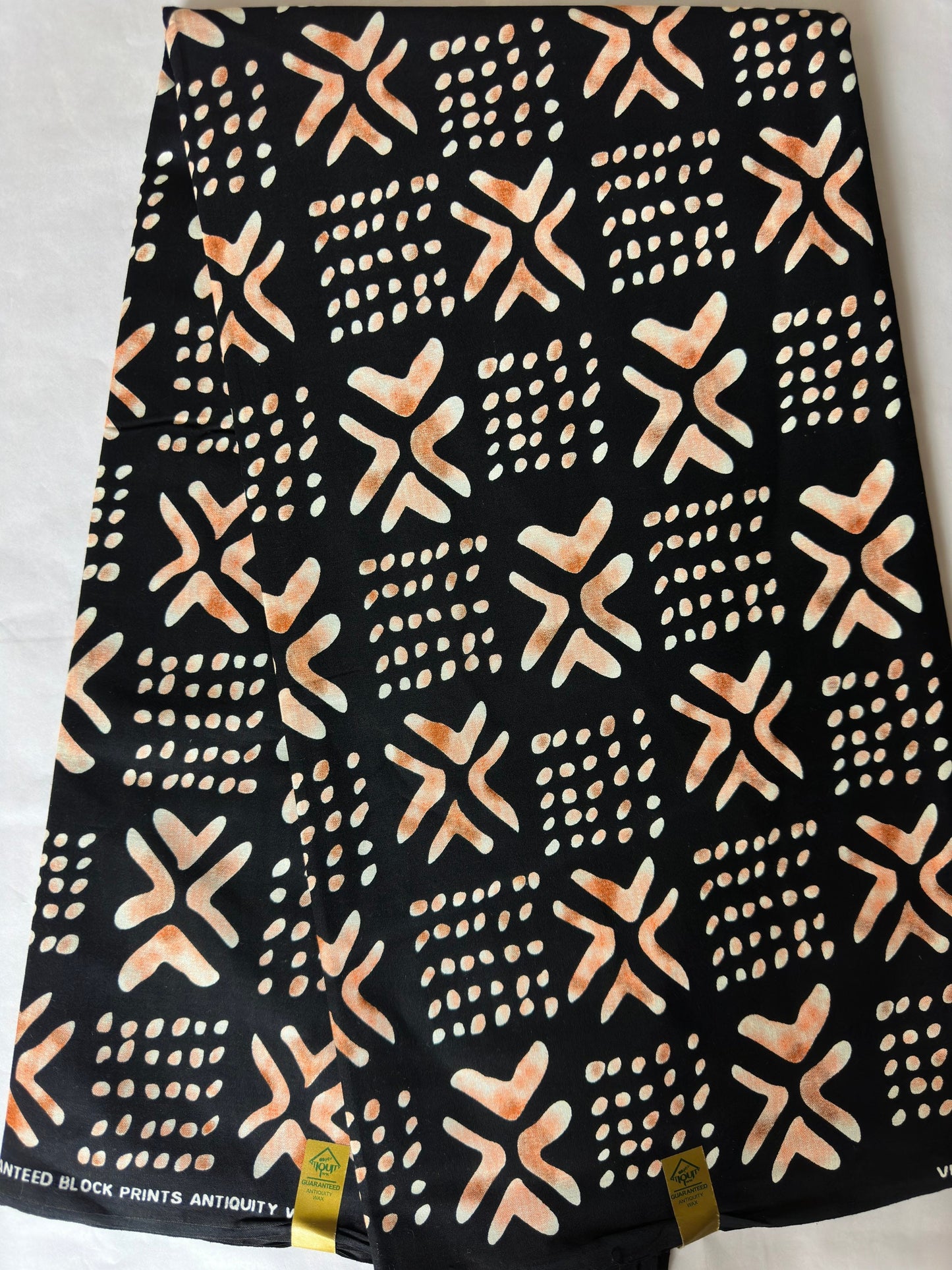 African Fabric - Ankara - African Clothing - Craft fabric - Black African Print fabric - African Print - Fashion - Cotton Fabric