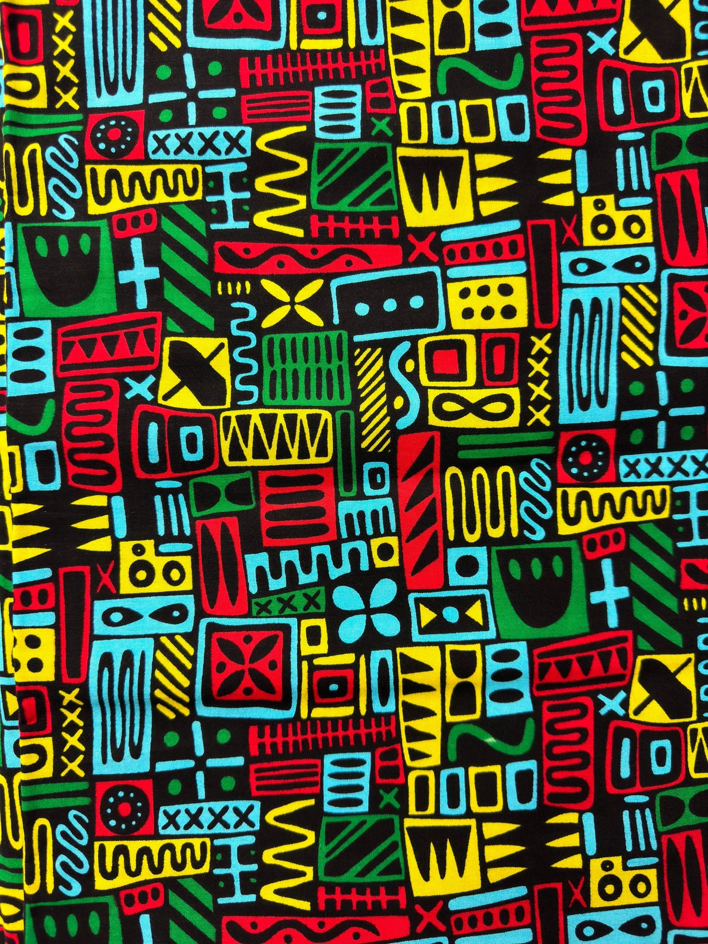 African Fabric - Green Ankara Fabric - African Clothing - Craft African fabric - Multicolor Fabric - African Print - Wholesale/ Yard