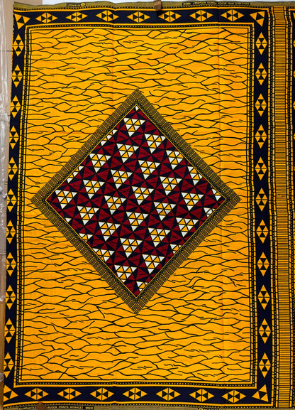 African Fabric - Ankara - African Clothing - Craft African fabric - Yellow African Print Fabric - Ankara Print - African Style