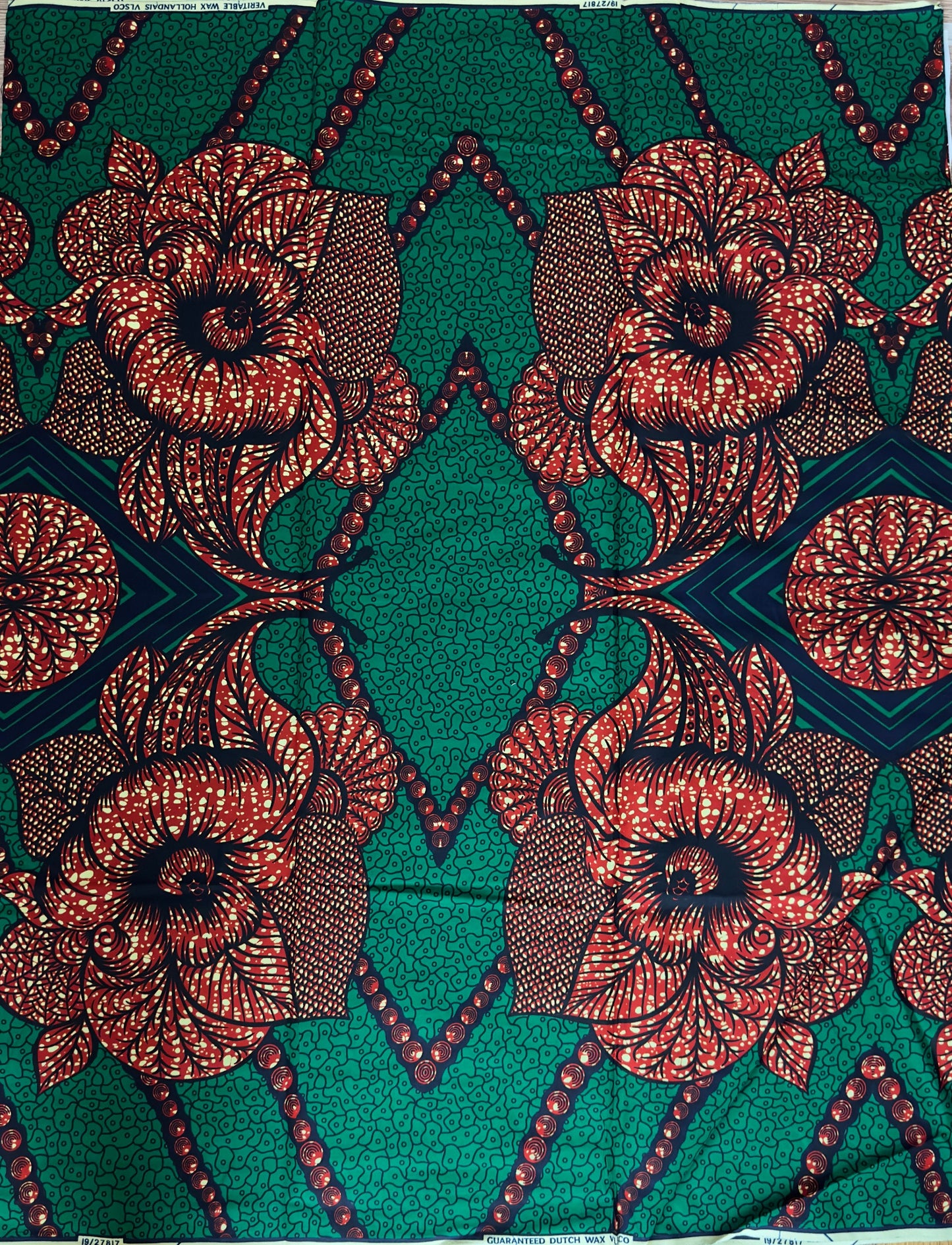 African Fabric - Green Ankara Fabric - African Clothing - Craft African fabric - Cotton African Fabric - Ankara Print - African Style