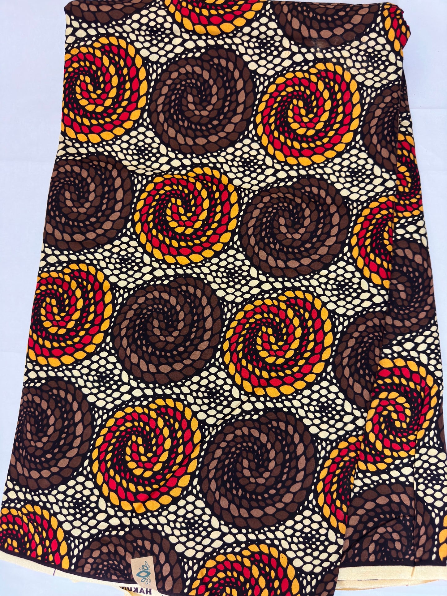 African Fabric - Ankara - African Clothing - Craft fabric - Ankara Print - Brown African Print Fabric - African Fashion - Cotton Fabric