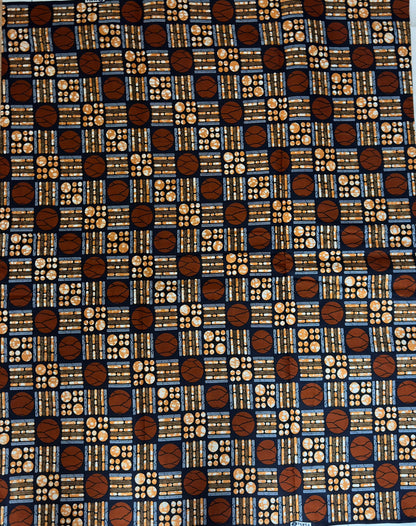 African Fabric - Ankara - African Print Fabric - Ankara Print - African Style - Brown African Print Fabric