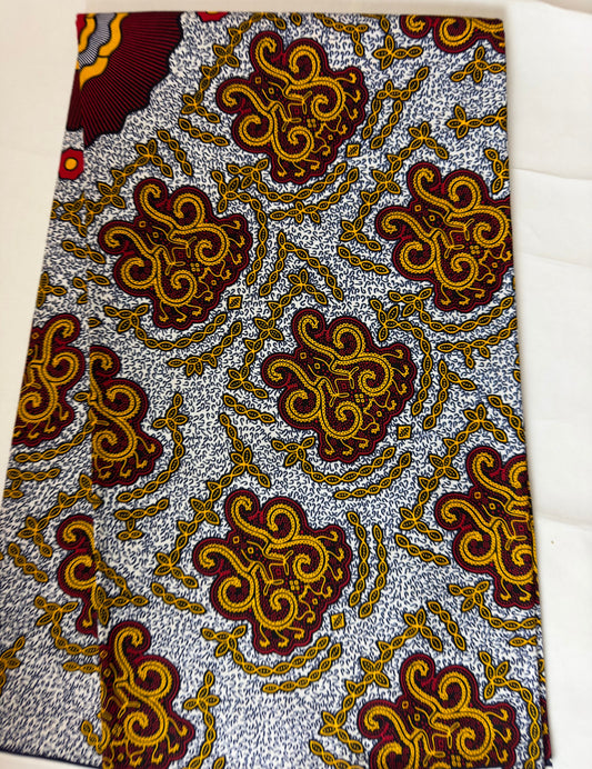 African Fabric - Ankara - African Clothing - Craft fabric - Yellow Ankara Print - African Print - African Fashion - Cotton Fabric