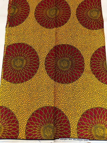 African Fabric - Ankara - African Clothing - Craft fabric - Ankara Print - Yellow African Print Fabric - African Fashion - Cotton Fabric