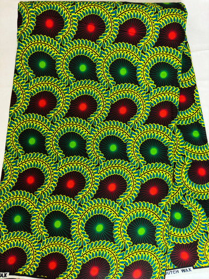 African Fabric - Ankara - African Clothing - Craft fabric - Ankara Print - Green African Print Fabric - African Fashion - Cotton Fabric