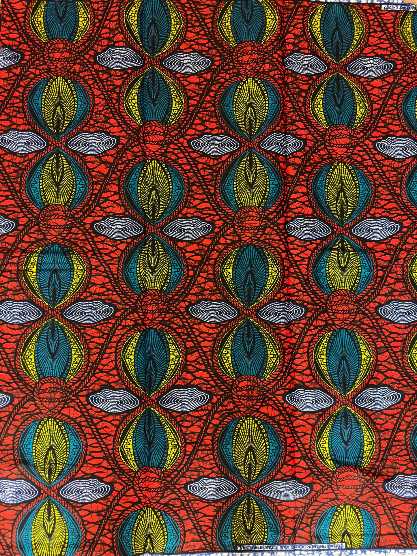 African Fabric - Ankara - Red African Print Fabric - Craft African fabric - Ankara Print - African Style - African Clothing- Cotton Fabric