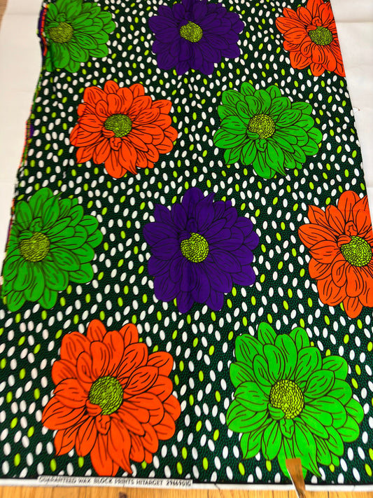 African Fabric - Ankara - African Print Fabric - African Clothing Fabric - Dressmaking Fabric - Purple African Fabric Print