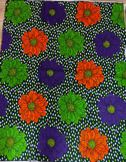 African Fabric - Ankara - African Print Fabric - African Clothing Fabric - Dressmaking Fabric - Purple African Fabric Print