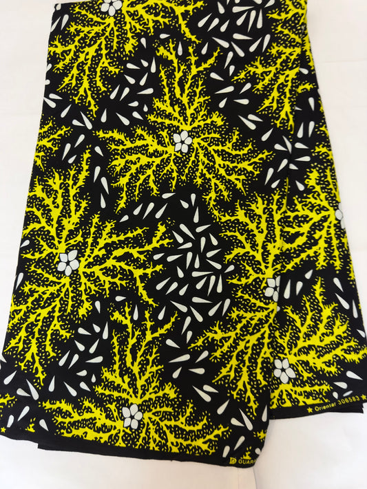 African Fabric - Ankara - African Clothing - Craft fabric - Ankara Print - Green African Print - African Fashion- Cotton Fabric
