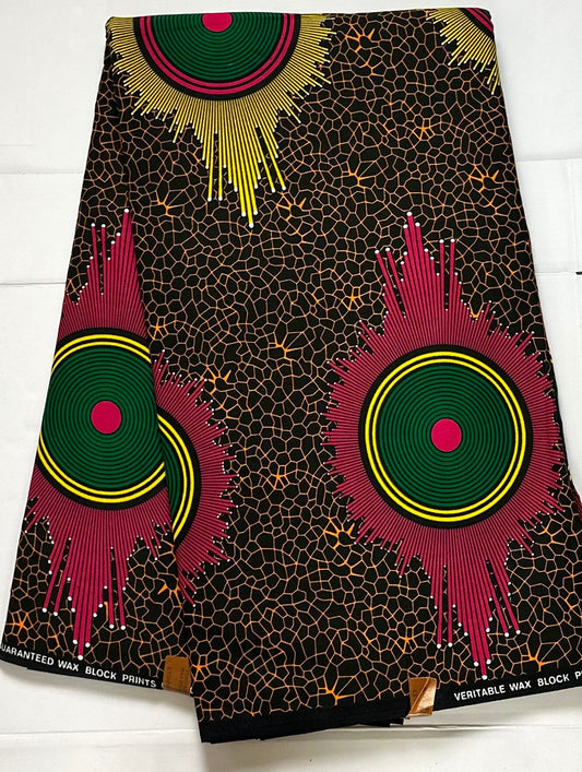 African Fabric - Brown Ankara - African Clothing - Craft African fabric - Cotton African Fabric - Ankara Print - African Style