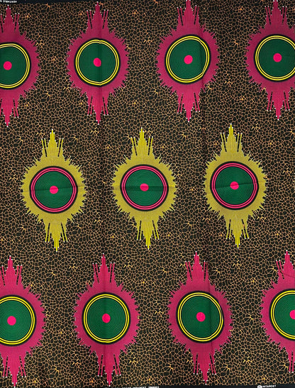 African Fabric - Brown Ankara - African Clothing - Craft African fabric - Cotton African Fabric - Ankara Print - African Style