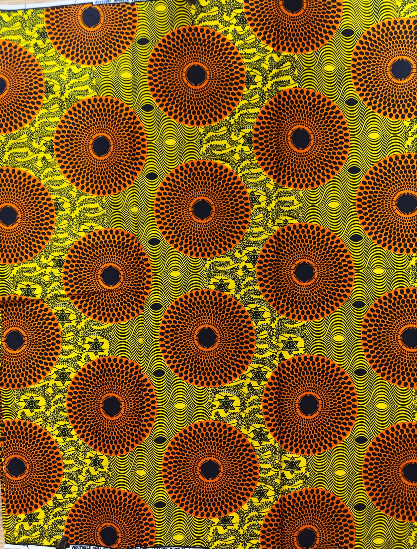 African Fabric - Ankara - Yellow African Print Fabric - Craft African fabric - Ankara Print - African Clothing-