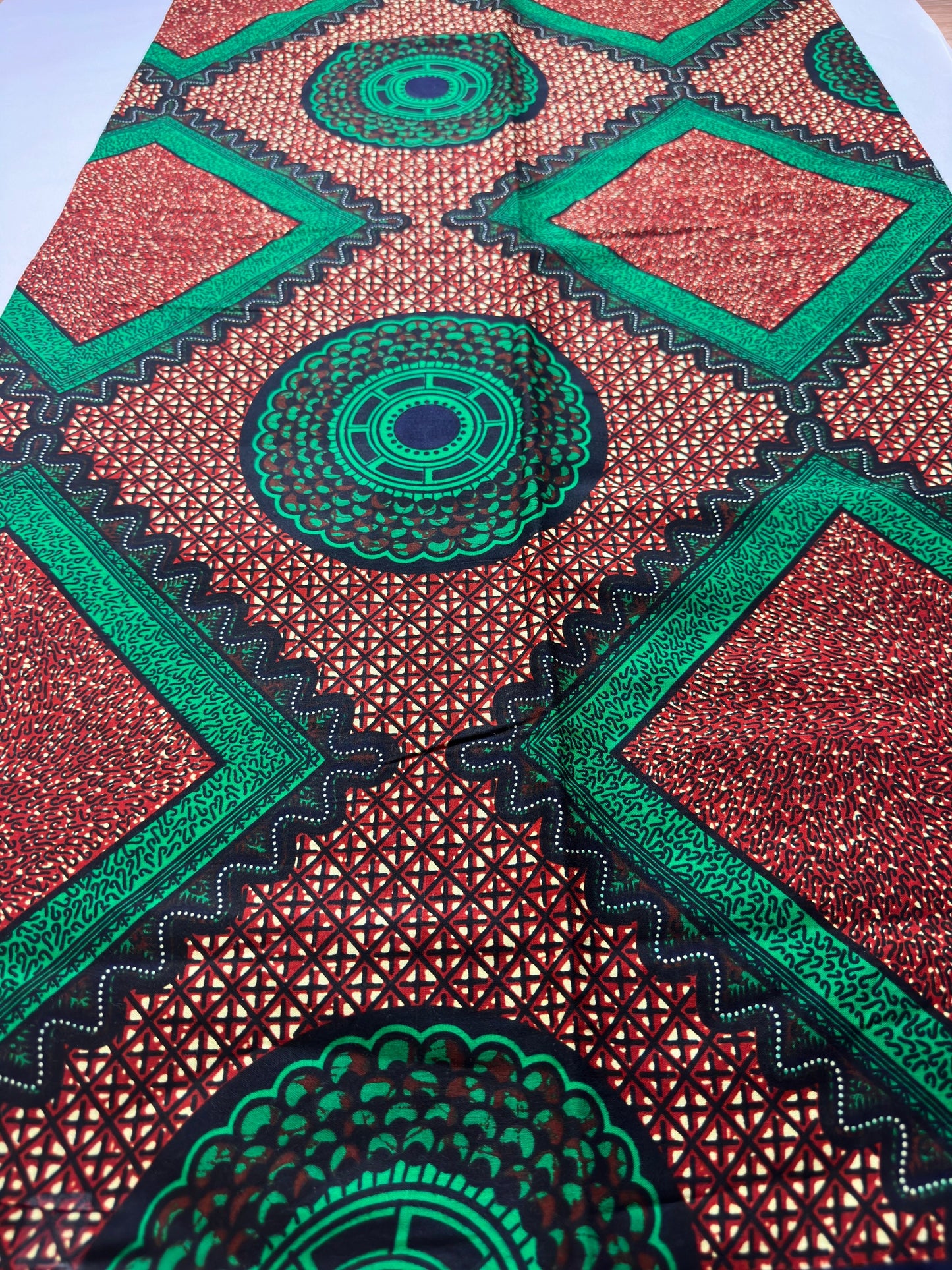 African Fabric - Ankara - Green African Print Fabric - Craft African fabric - Ankara Print - African Clothing-