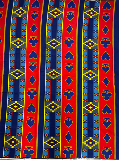 African Fabric - Red Ankara - African Clothing - Craft fabric - Ankara Print - Blue  African Print Fabric - African Fashion