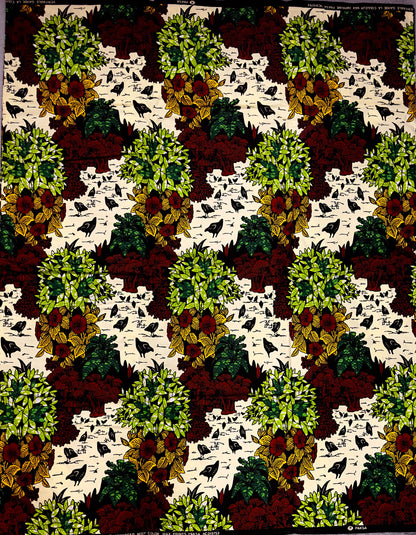 African Fabric, Green Ankara,  African Clothing,  Craft African fabric, Brown African Fabric, Red Ankara Print, African Style