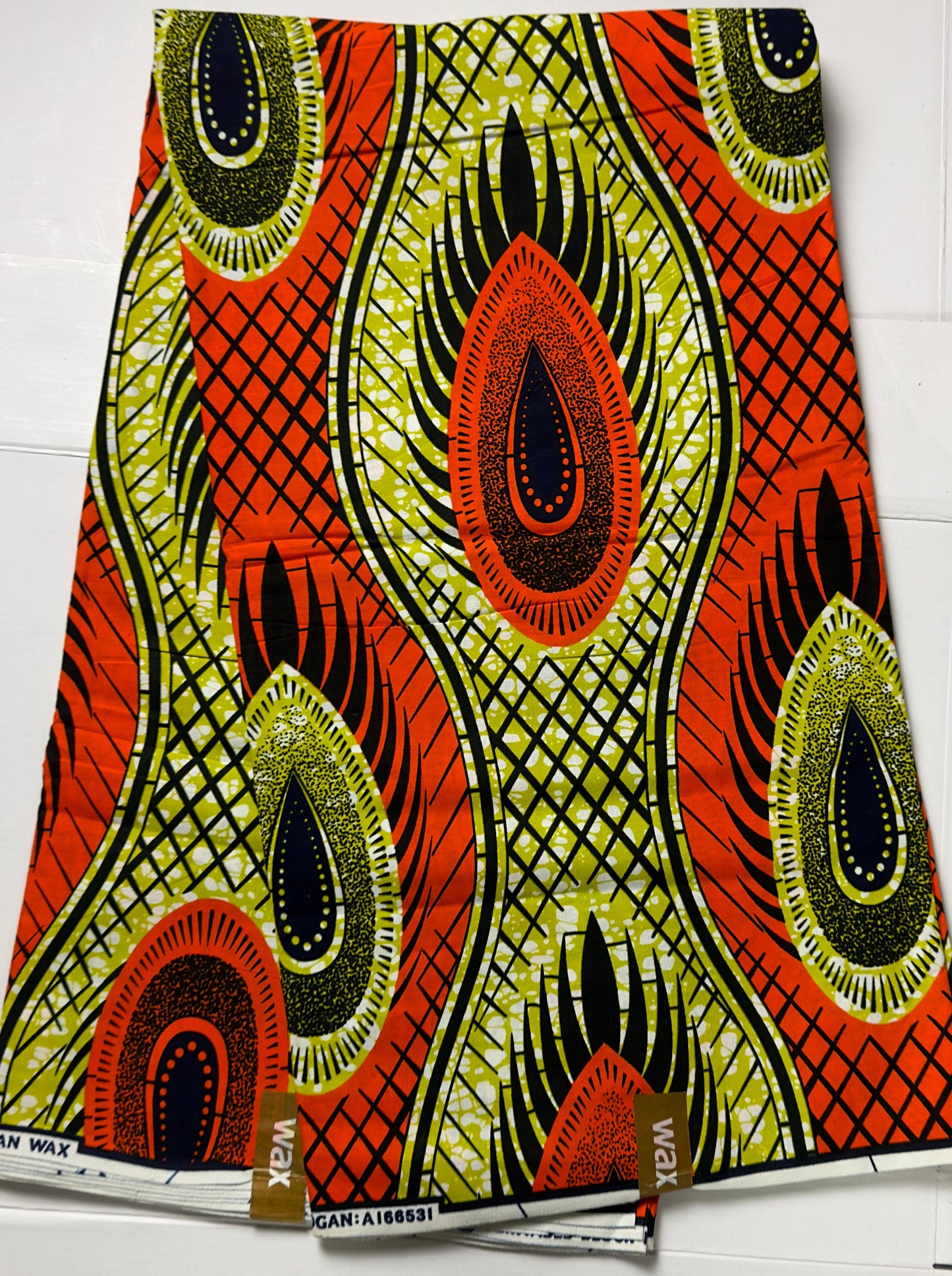 African Fabric, Yellow Ankara, African Clothing, Craft African fabric, African Fabric, Orange Ankara Print, African Style