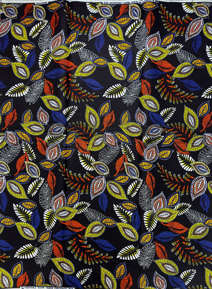 African Fabric - Ankara - Blue African Clothing - Craft fabric - Ankara Print - Red African Print Fabric - African Fashion - Cotton Fabric