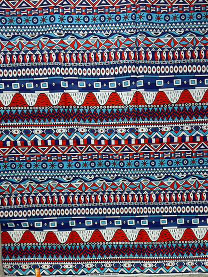 African Fabric, Blue Ankara,  African Clothing,  Craft African fabric, African Fabric, Ankara Print, African Style
