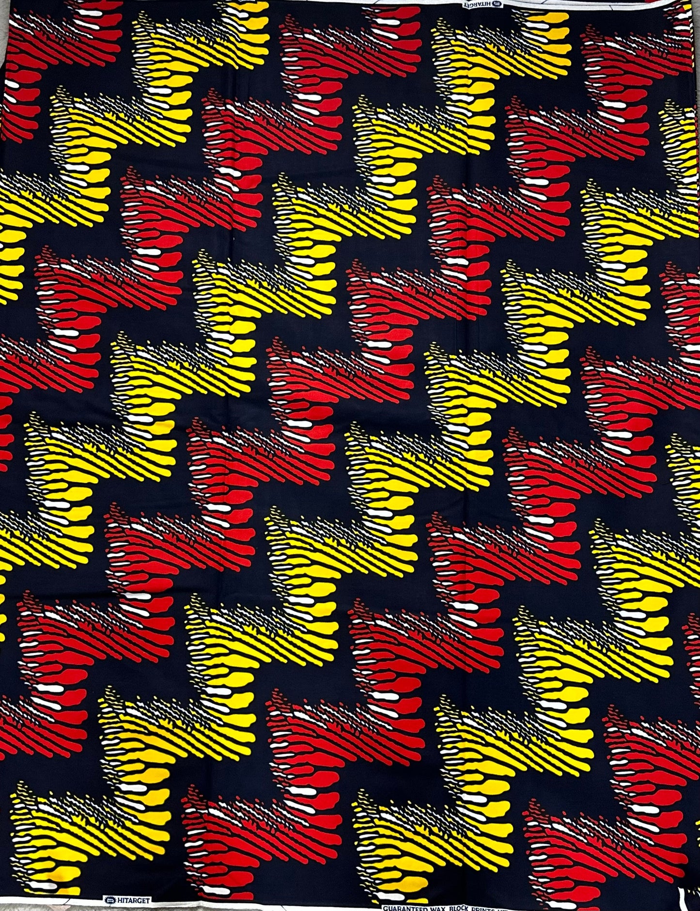 African Fabric, Ankara, African Clothing, Craft African fabric, Blue African Fabric, Yellow Ankara Print, African Style