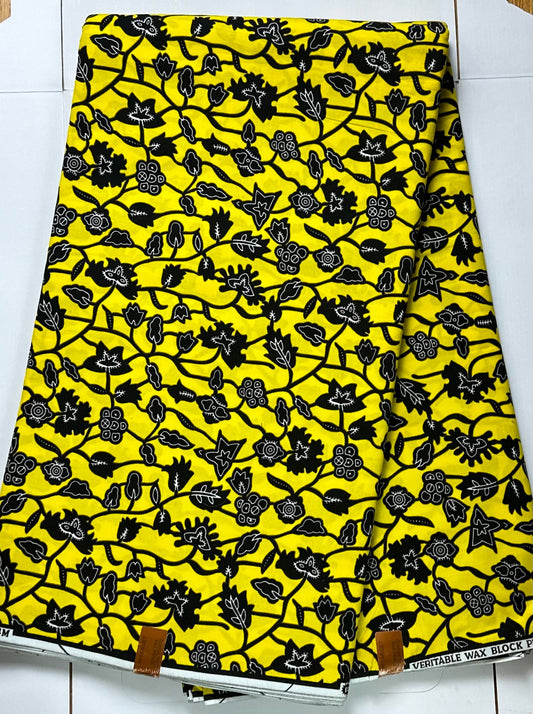 African Fabric, Ankara, African Clothing, Craft African fabric, African Fabric, Yellow Ankara Print, African Style